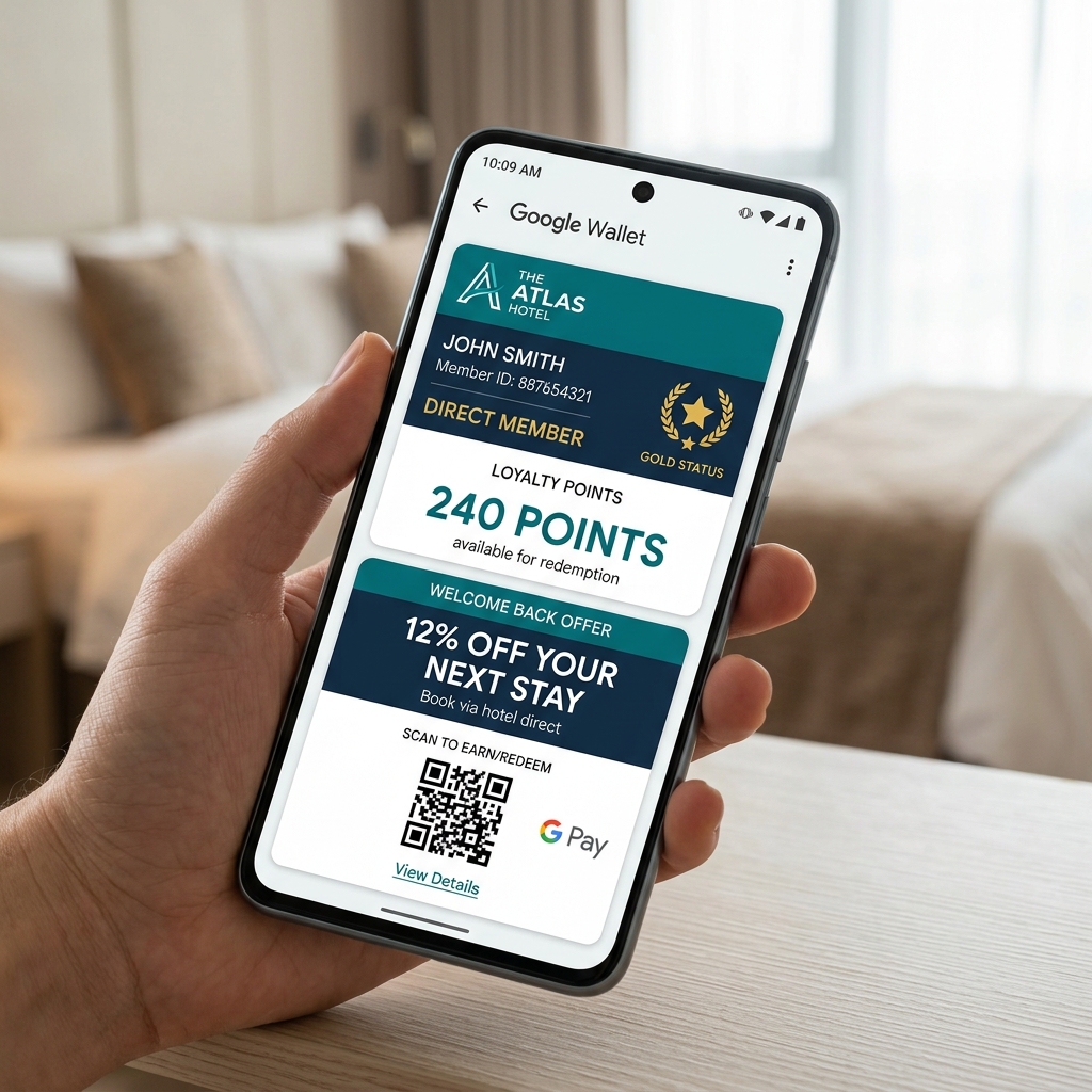 How Mobile Wallet Passes Increase Direct Bookings for Hotels